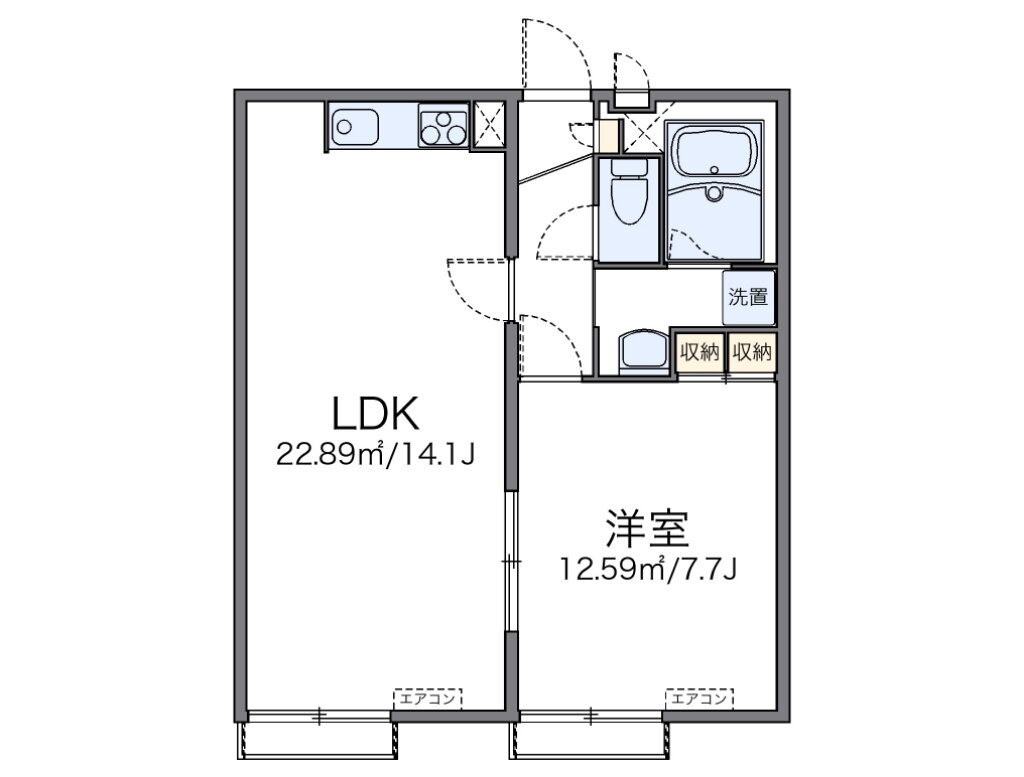 大阪府堺市堺区八千代通 堺東駅 1LDK アパート 賃貸物件詳細