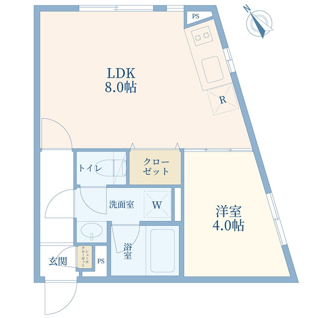 ＡＲＣＯ　ＴＥＲＲＡＣＥ 2階 1LDK 賃貸物件詳細