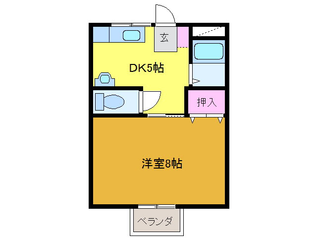 愛媛県大洲市東大洲 1DK アパート 賃貸物件詳細