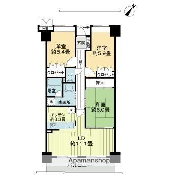 香川県高松市三条町 三条駅 3LDK マンション 賃貸物件詳細