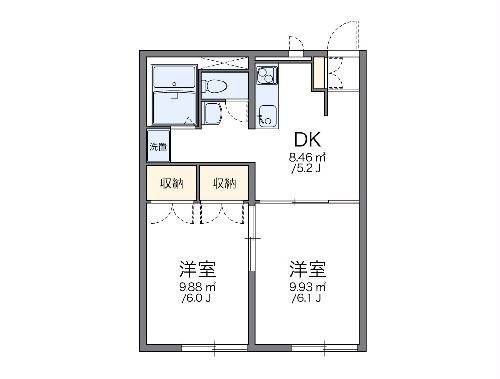 山梨県笛吹市石和町中川 石和温泉駅 2DK アパート 賃貸物件詳細