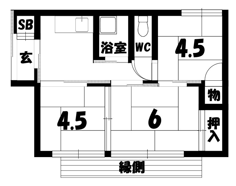 横根町平屋 3DK 賃貸物件詳細