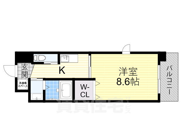 大阪府堺市北区北花田町１ 北花田駅 1K マンション 賃貸物件詳細