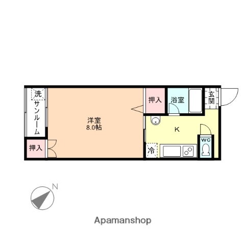 富山県富山市寺町 西富山駅 1K マンション 賃貸物件詳細