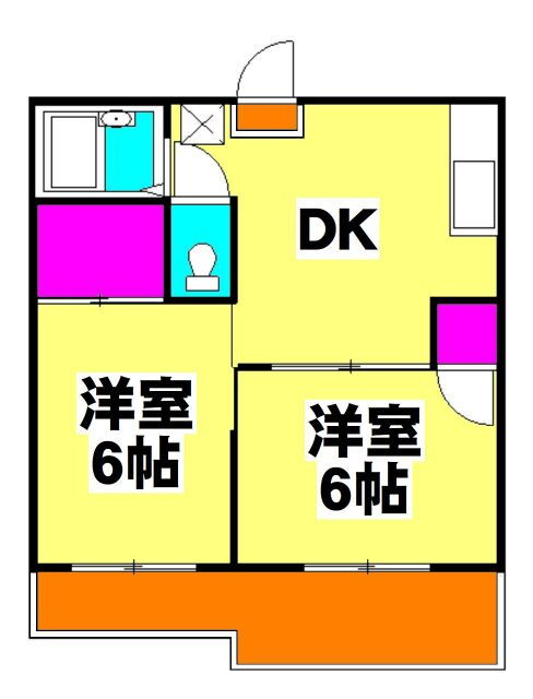 埼玉県川口市大字芝 蕨駅 2DK アパート 賃貸物件詳細