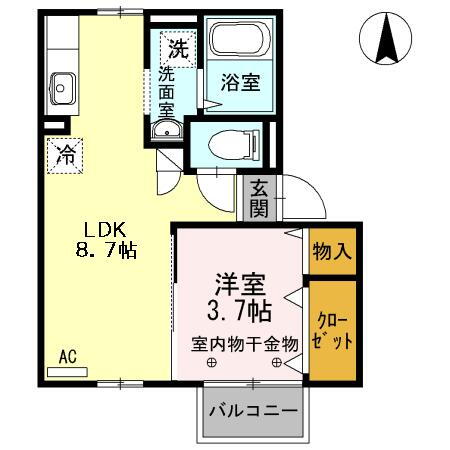 福岡県久留米市西町 久留米高校前駅 1LDK アパート 賃貸物件詳細