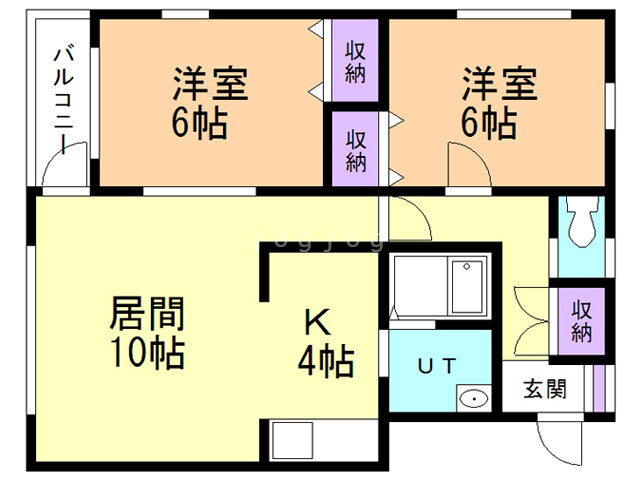 北海道札幌市南区北ノ沢５ 2LDK アパート 賃貸物件詳細