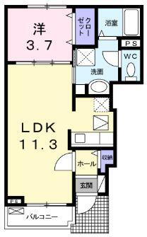 広島県福山市高西町３ 東尾道駅 1LDK アパート 賃貸物件詳細