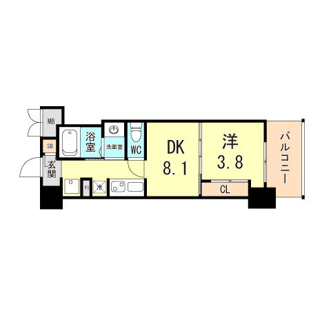 兵庫県神戸市長田区庄田町４ 駒ヶ林駅 1DK マンション 賃貸物件詳細