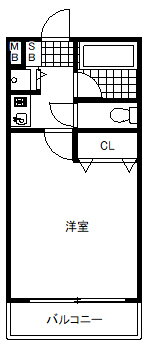 シャトラン弓木参番館 3階 1K 賃貸物件詳細