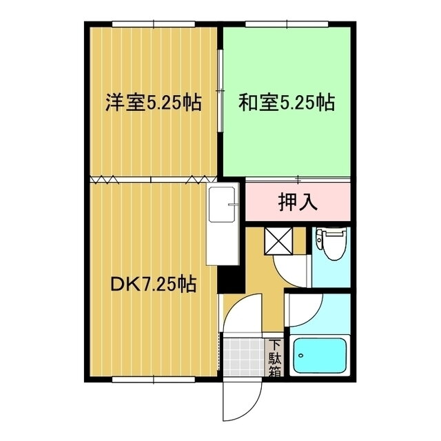 北海道北見市美芳町１０ 北見駅 2DK アパート 賃貸物件詳細