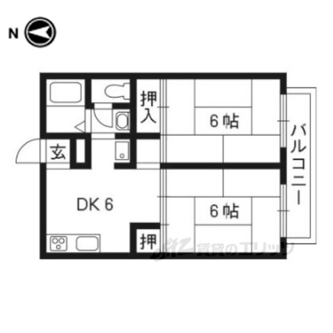 京都府京都市西京区牛ケ瀬川原口町 桂駅 2DK アパート 賃貸物件詳細