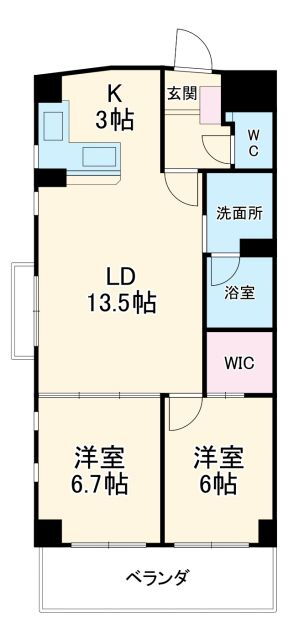 Ｌａ　Ｔｏｒｒｅ 2階 2LDK 賃貸物件詳細