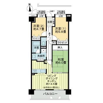 宮城県仙台市泉区泉中央１ 泉中央駅 3LDK マンション 賃貸物件詳細