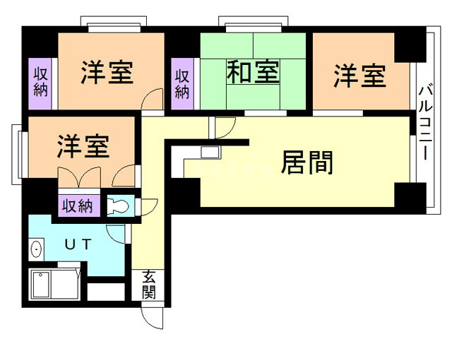 北海道旭川市一条通２５ 4LDK マンション 賃貸物件詳細