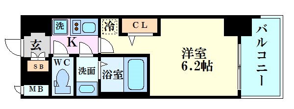大阪府大阪市西区九条南３ 九条駅 1K マンション 賃貸物件詳細