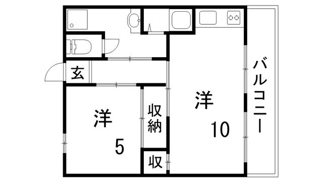 庄山マンション 4階 1LDK 賃貸物件詳細