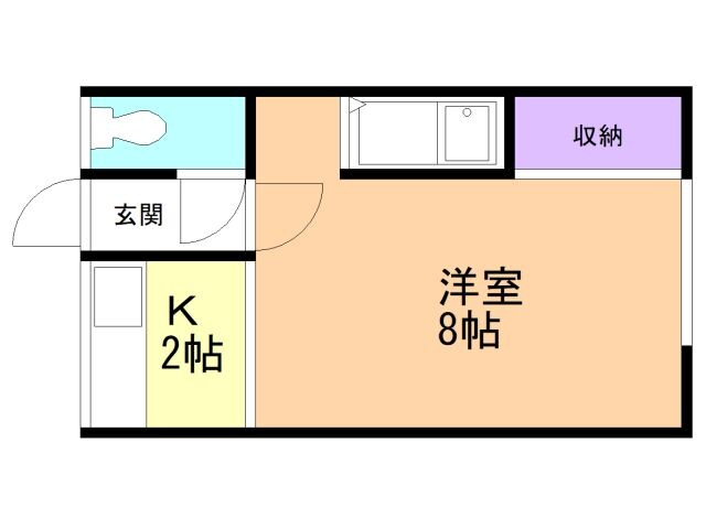 北海道函館市亀田町 五稜郭駅 1K アパート 賃貸物件詳細