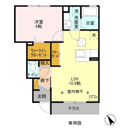 カーサ　フォレスト　Ｃ 1階 1LDK 賃貸物件詳細