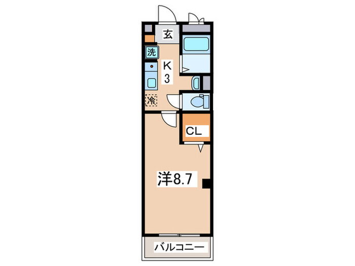 ビッグフィ－ルド 2階 1K 賃貸物件詳細