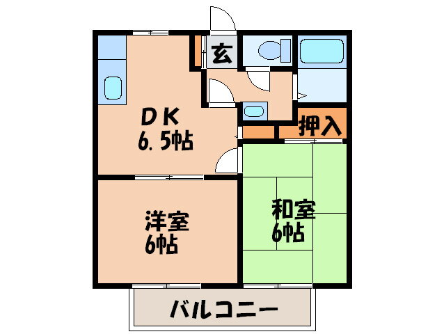 福岡県春日市春日６ 大野城駅 2DK アパート 賃貸物件詳細