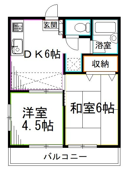 東京都杉並区井草５ 上井草駅 2DK アパート 賃貸物件詳細