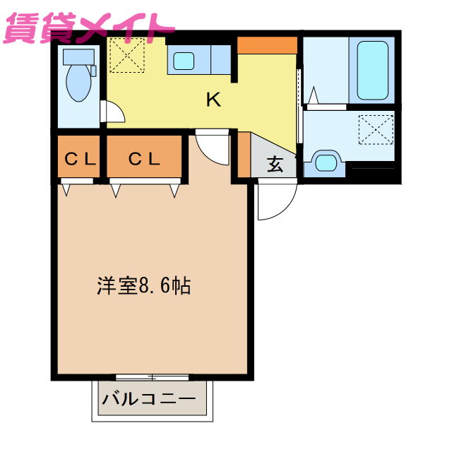 三重県桑名市星見ヶ丘６ 星川駅 1K アパート 賃貸物件詳細