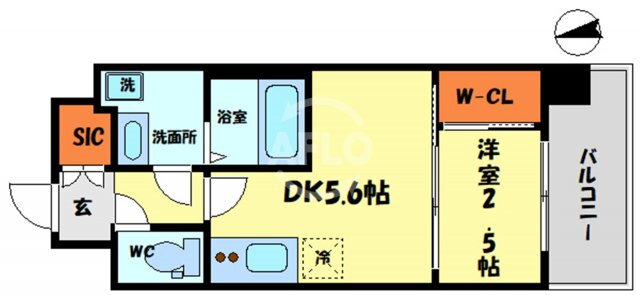 大阪府大阪市福島区吉野５ 西九条駅 1DK マンション 賃貸物件詳細