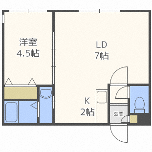 北海道札幌市中央区南六条西２１ 円山公園駅 1LDK マンション 賃貸物件詳細