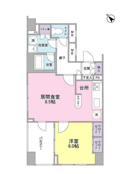 東京都目黒区中目黒３ 中目黒駅 1LDK マンション 賃貸物件詳細
