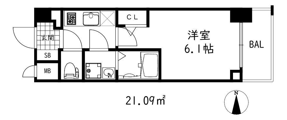 兵庫県神戸市兵庫区御崎本町３ 和田岬駅 1K マンション 賃貸物件詳細