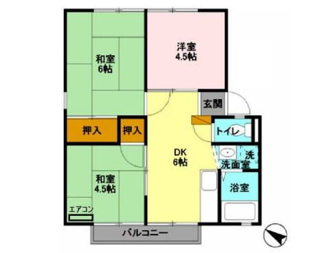 埼玉県入間市高倉４ 入間市駅 3DK アパート 賃貸物件詳細