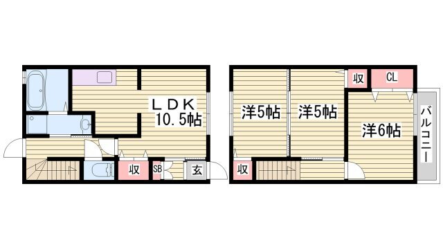 兵庫県姫路市花田町加納原田 姫路駅 3LDK アパート 賃貸物件詳細