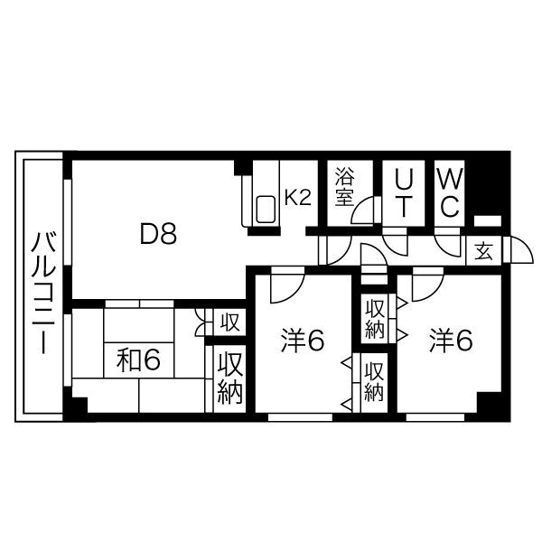 北海道札幌市東区北三十四条東９ 新道東駅 3LDK マンション 賃貸物件詳細