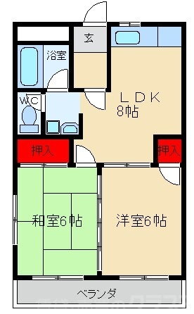 大森マンション 4階 2LDK 賃貸物件詳細