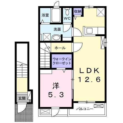 Ｍ・シャルマンジャンＤ 2階 1LDK 賃貸物件詳細