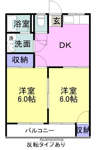 鳥取県米子市灘町２ 後藤駅 2DK アパート 賃貸物件詳細