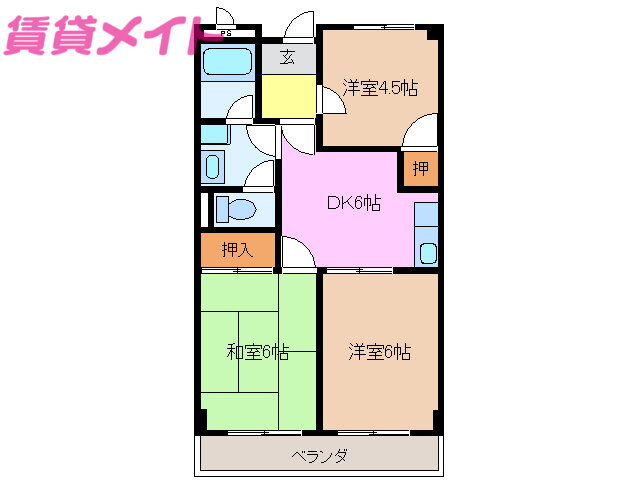 三重県松阪市川井町 松ヶ崎駅 3DK マンション 賃貸物件詳細