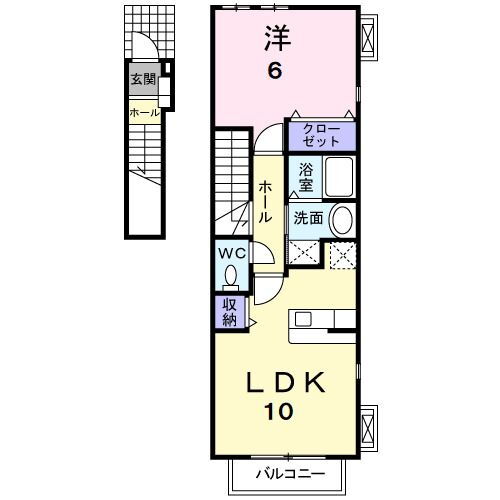 三重県松阪市嬉野中川新町２ 伊勢中川駅 1LDK アパート 賃貸物件詳細