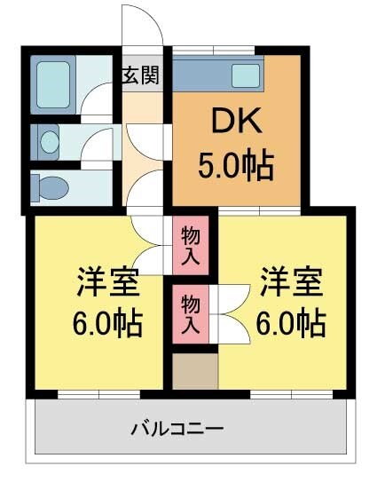 兵庫県宝塚市光明町 小林駅 2DK マンション 賃貸物件詳細