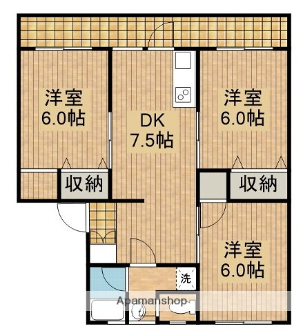 山下マンション 3階 3DK 賃貸物件詳細