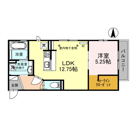 石川県金沢市北町 金沢駅 1LDK アパート 賃貸物件詳細