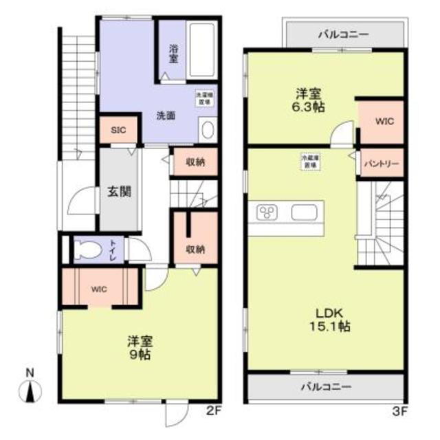 竹の塚３丁目戸建 2LDK 賃貸物件詳細