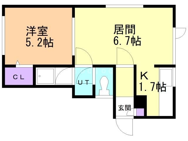 北海道函館市東山２ 1LDK アパート 賃貸物件詳細