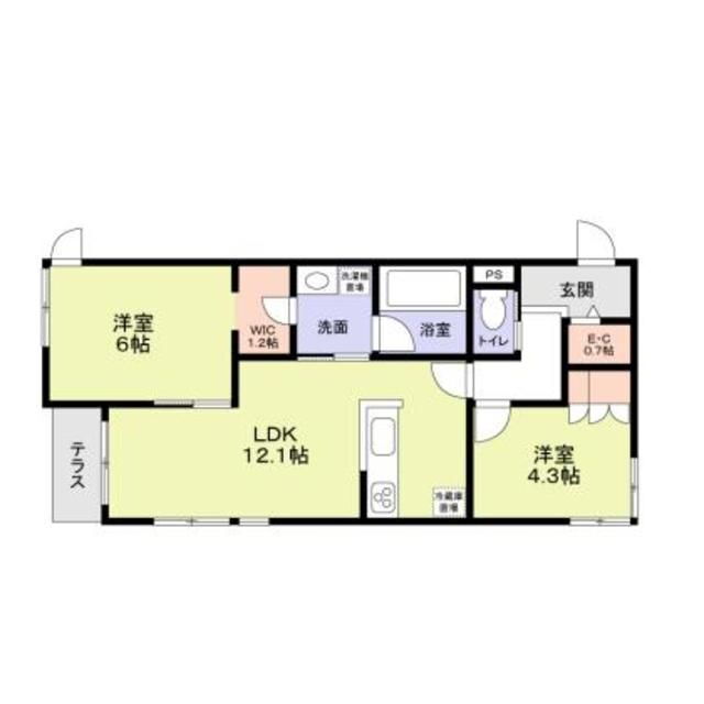 埼玉県さいたま市中央区上落合６ 北与野駅 2LDK アパート 賃貸物件詳細