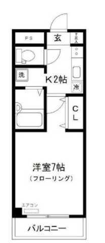 神奈川県川崎市中原区下沼部 武蔵小杉駅 1K マンション 賃貸物件詳細
