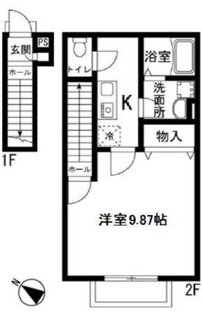 東京都八王子市片倉町 片倉駅 1K アパート 賃貸物件詳細