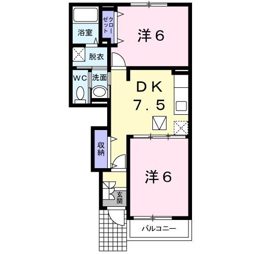 栃木県大田原市中田原 西那須野駅 2DK アパート 賃貸物件詳細