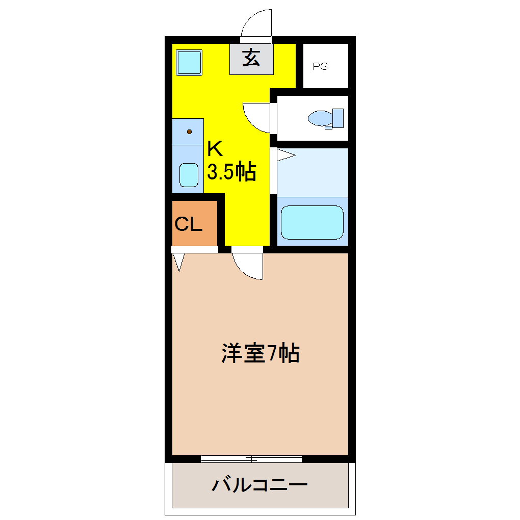 栃木県矢板市東町 1K マンション 賃貸物件詳細