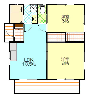 滝沢アパート 2LDK 賃貸物件詳細